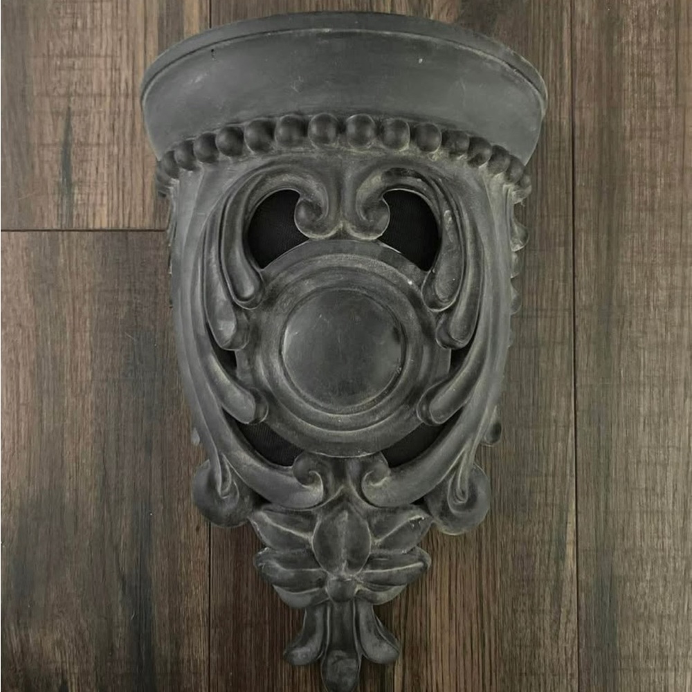 Ornate Black Wall Doorbell Chime Cover